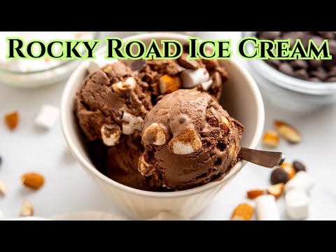 Rocky Road Ice Cream | Homemade Rocky Road Ice Cream | Rocky Road ice cream Baskin-Robbins