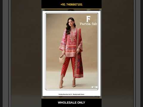 Farida Ramsha Vol 8 - Readymade Dress – product video thumbnail
