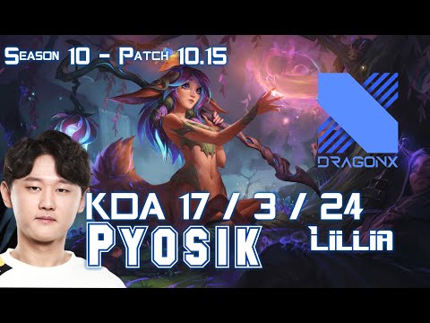 DRX Pyosik LILLIA vs NIDALEE Jungle - Patch 10.15 KR Ranked