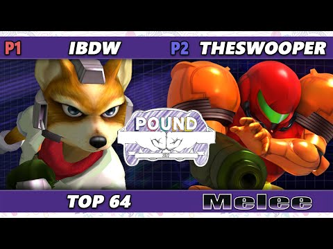 Pound 2022 Top 32 - iBDW (Fox) Vs. TheSWOOPER (Samus) SSBM Smash Melee Tournament