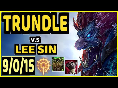 NJI (TRUNDLE) vs LEE SIN - 9/0/15 KDA JUNGLE GAMEPLAY - EUW Ranked MASTER