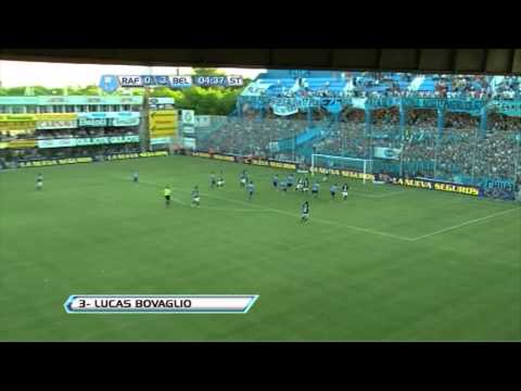 Gol de Bovaglio. Rafaela 1 Belgrano 3. Torneo Inicial 2012. Fecha 13. Fútbol Para Todos.