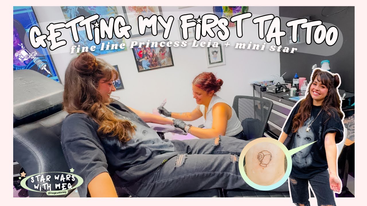 I GOT MY FIRST TATTOO! ☆ vlog | my dream princess leia star wars tattoo (Star Wars with Meg ep 5)