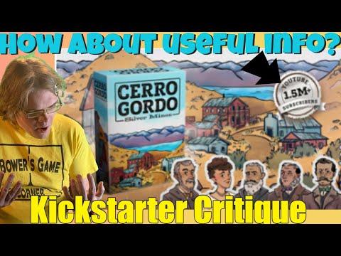 ? Cerro Gordo Silver Mines | By Ghost Town Living Games- Player count? -Kickstarter Critique Review