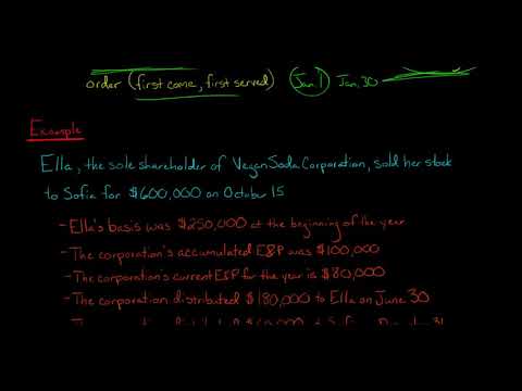 How to Allocate E P to Multiple Distributions U S Corporate Tax