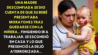 UNA MADRE DESCONFIADA SE DIO CUENTA DE QUE SU BEBÉ PRESENTABA MORATONES TRAS QUEDARSE CON LA NIÑERA.