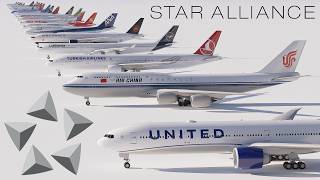 All STAR ALLIANCE Airlines Ranked by Size