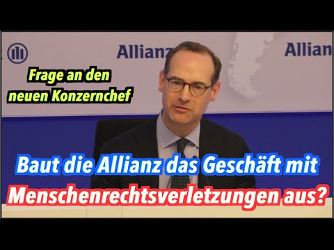 Der Allianz-Konzern & Menschenrechtsverletzungen: CEO antwortet