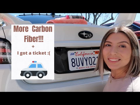 2020 Subaru STI / WRX APR Carbon Fiber License Plate Backing