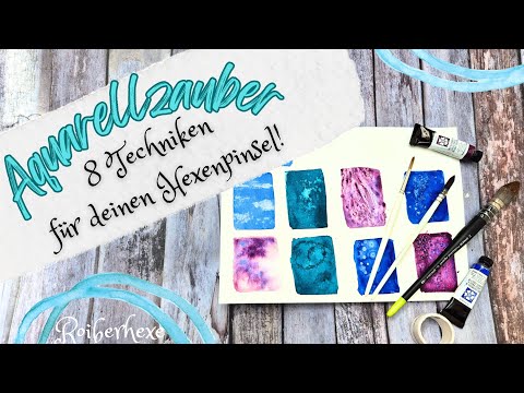 8 watercolor techniques you need to know, creative tips from the Roiberhexe