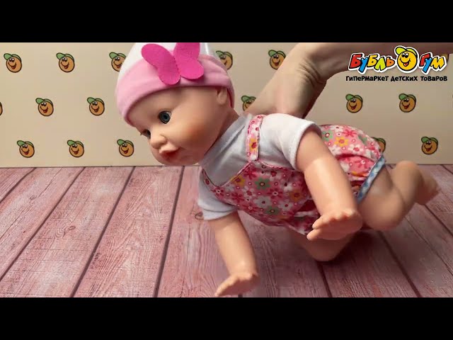 Пупс Lanson Toys  интерактивный ползающий в комбинезоне со звуковыми эффектами - видео