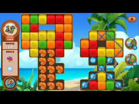 Lost Island Blast Adventure Level 1968 NO BOOSTERS - A S GAMING ✔️