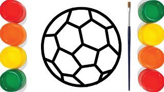 Soccer Ball Drawing , Football Coloring Pages For Kids || ChuChu Colors TV