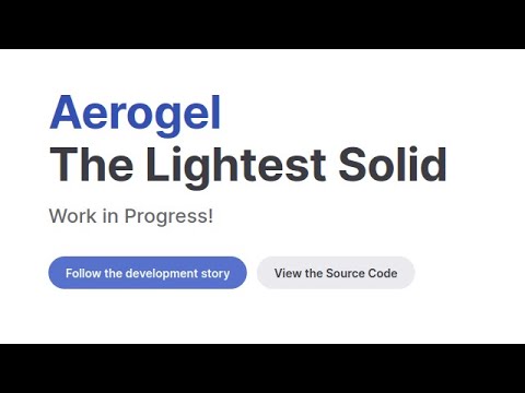 Aerogel Sneak Peek