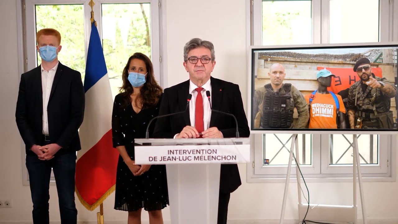 Intervention de Jean-Luc Mélenchon après les menaces de l'extrême droite - #Papacito
