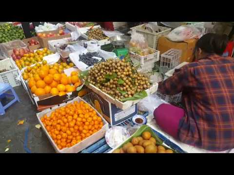 Cambodian Travel -- Walk Around Market Food In Phnom Penh - Asia Video