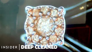 How Diamond Earrings Are Professionally Deep Cleaned | Deep Cleaned
