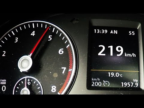 2018 Seat Alhambra FR-Line 2.0 TSI 0-100 kmh kph 0-60 mph Tachovideo Beschleunigung Acceleration