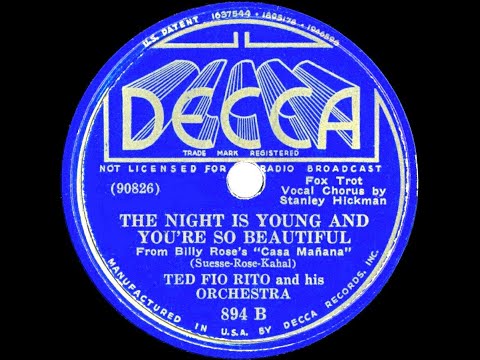 1936 Ted Fio Rito - The Night Is Young And You’re So Beautiful (Stanley Hickman, vocal)