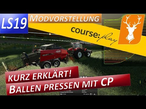 LS19 Ballenpressen mit Courseplay - So einfach geht das! - Tutorial