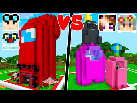 COSTRUISCO LA CASA AMONG US DELLE FEMMINE SU MINECRAFT! 🛸