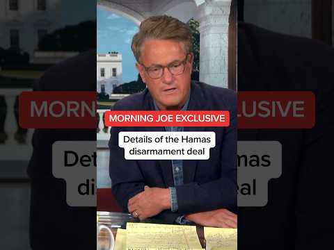 Morning Joe exclusive: Details of the Hamas disarmament deal