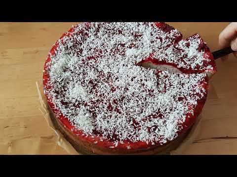 Himbeer Schmand Kuchen - Schmandkuchen mit Himbeeren  - Sehr zartes und leckeres Dessert! #TikTok