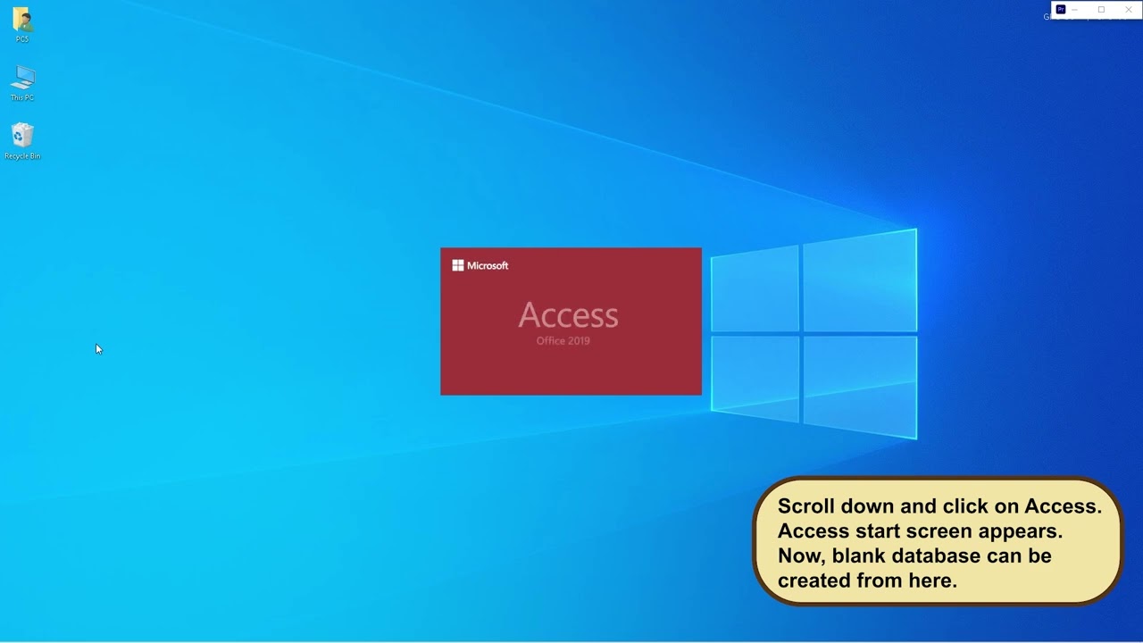 Ch 3 Creating Database with Access