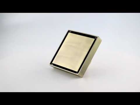 Matt black, Rose gold Anti-odor Brass Floor Drain Waste Grates Tile Insert floor drain trap