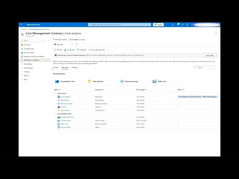 Microsoft Cost Management – Cost Analysis in the Azure portal  (part 1)