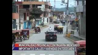 preview picture of video 'MUNICIPALIDAD PROVINCIAL DE JAEN CONTINUA PAVIMENTANDO CALLES Y AVENIDAS EN TODO JAEN'