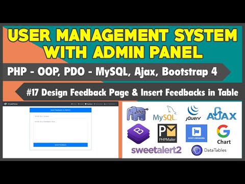 17 User Management System With Admin Panel | Design Feedback Page Insert User s Feedback in DB