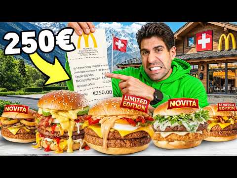 I'M TRYING THE ENTIRE NEW MENU AT MCDONALD'S SWITZERLAND