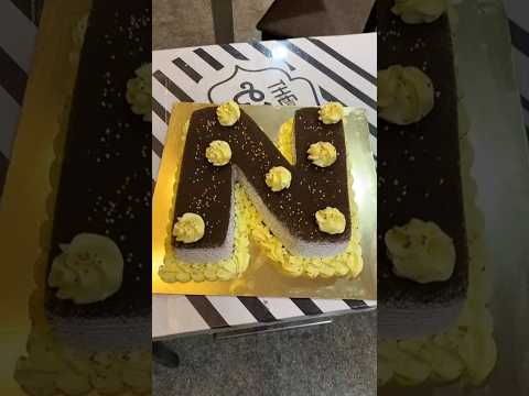 letter cake design@@ N letter cake cutting design #birthdaycake #trending #cake #viral #letter#cake