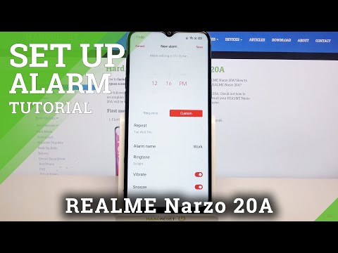 How to Set Up Alarm Clock on REALME Narzo 20A – Alarm Clock Settings