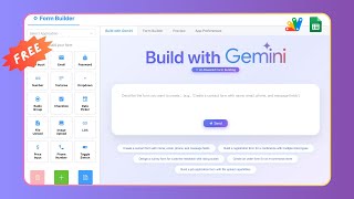 🎯 🔥 Gemini-Powered Form and CRUD App builder using Googlesheet & Apps Script #ai
