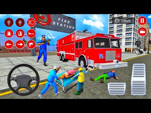 Real Fire Truck Driving Simulator 2021 #3 - New Fire Fighting Fireman's  - Android Gameplay