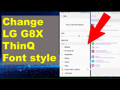 How to change LG G8X ThinQ font style || All LG phone font style change || CUSTOM FONT