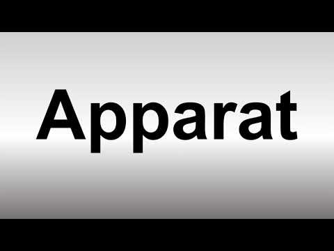 How to Pronounce Apparat