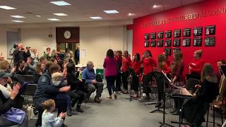 Sixth Grade Chamber Ensemble performs for school board