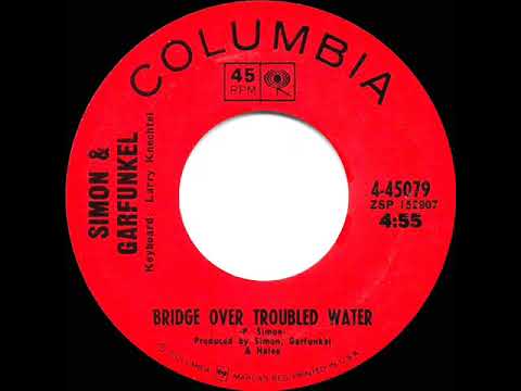 1970 HITS ARCHIVE: Bridge Over Troubled Water - Simon & Garfunkel (a #1 record--mono 45)