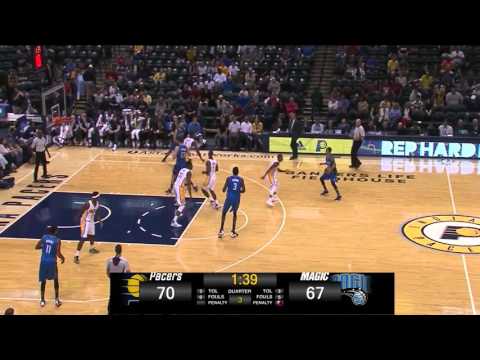 Mario Hezonja vs Indiana Pacers 2015.10.08 (PreSeason Game) 7Pts