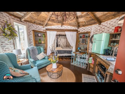 Rustic Silo Turned Tiny Home Surrounded by Nature