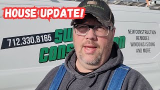 My parents slab house build is nearing the end.  House walkthrough and update