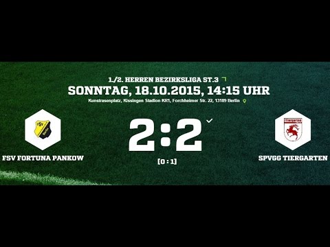 Zusammenfassung FSV Fortuna Pankow gegen SpVgg Tiergarten 2:2 (0:1)
