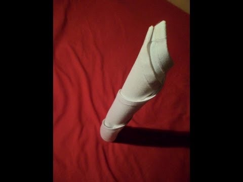 How To Fold Napkins - Candle Fold (Napkin Folding)