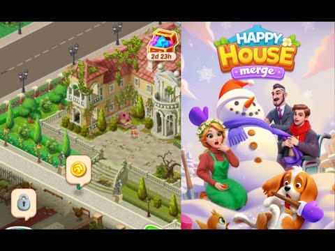 Happy Merge House | Level 1-3 Part 1 - YouTube