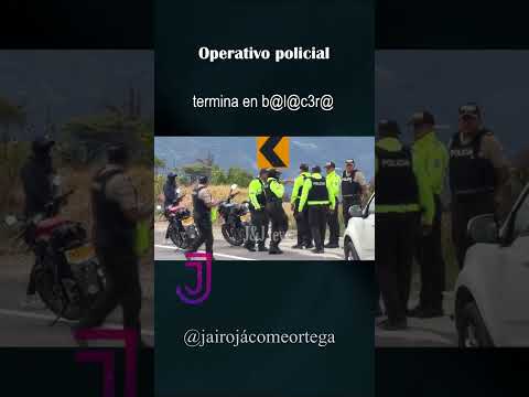 Enfrenatamiento en operativo policial