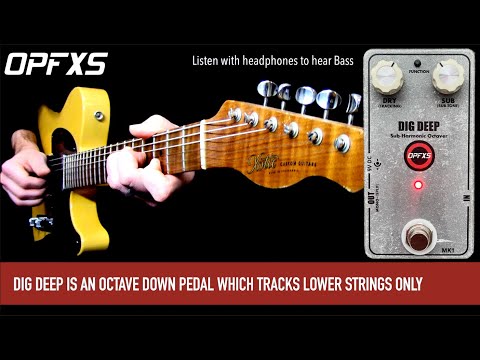 OPFXS DIG DEEP Sub-Harmonic Generator Guitar Octave Pedal | Reverb
