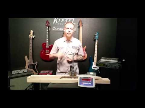 Kiesel Guitars Neck Strength Test video showing the new Carbon Fiber Rods
